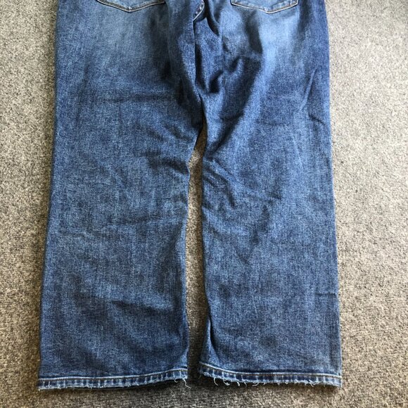 Vigoss Jeans Womens 20W Blue Marley Straight High Rise Medium Wash Stretch Comfy - Picture 13 of 14